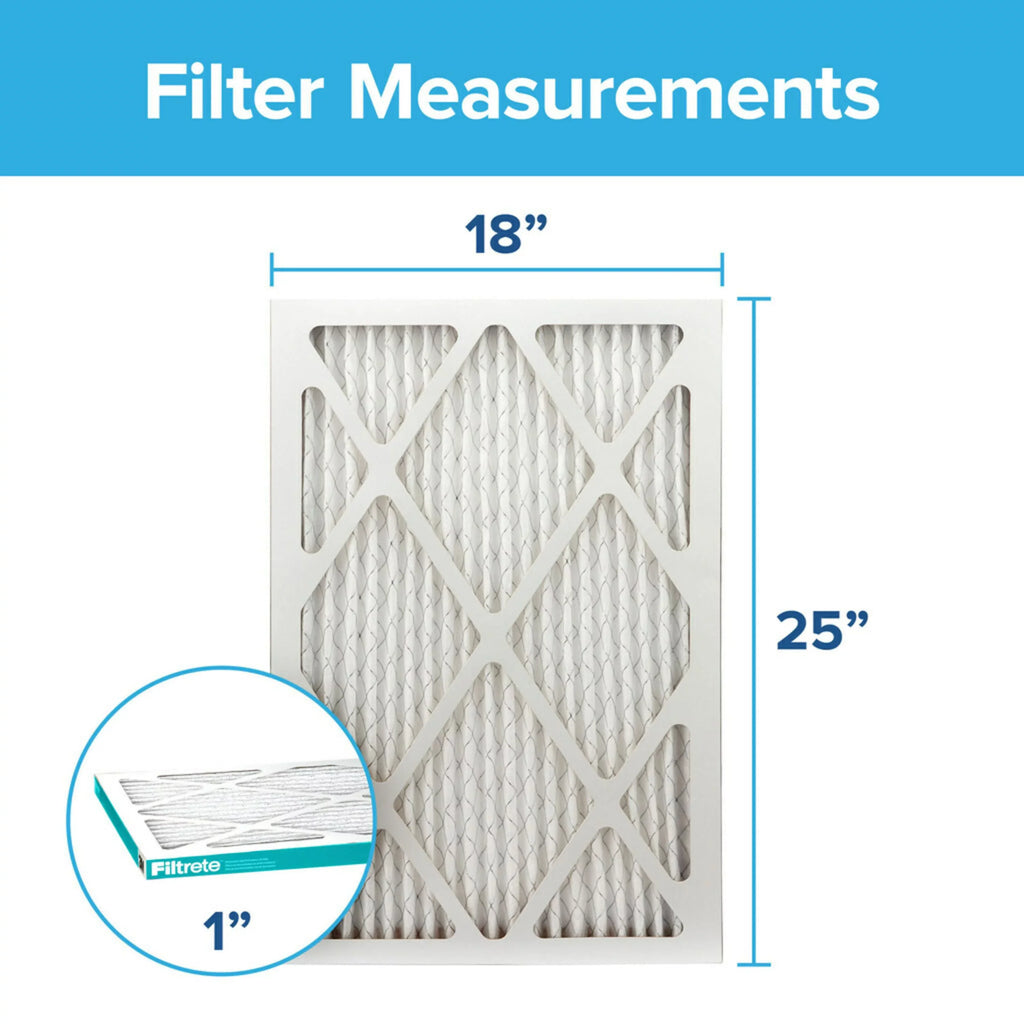 Filters Furnace 3M 4 by MPR, MERV Filter, HVAC 11, Air Filtrete 18x25x1, Allergen 1200 Reduction