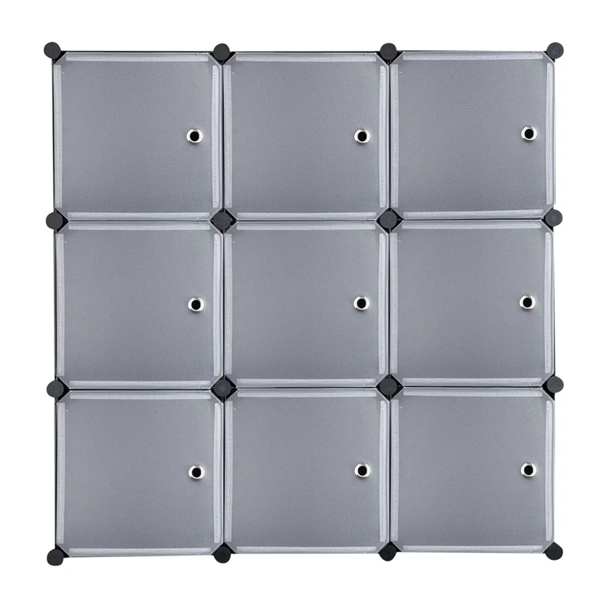 Cabinet, BMTBUY Units, Organizer DIY Closet Plastic Doors Shelf with Shelving Book Modular Storage 9-Cube