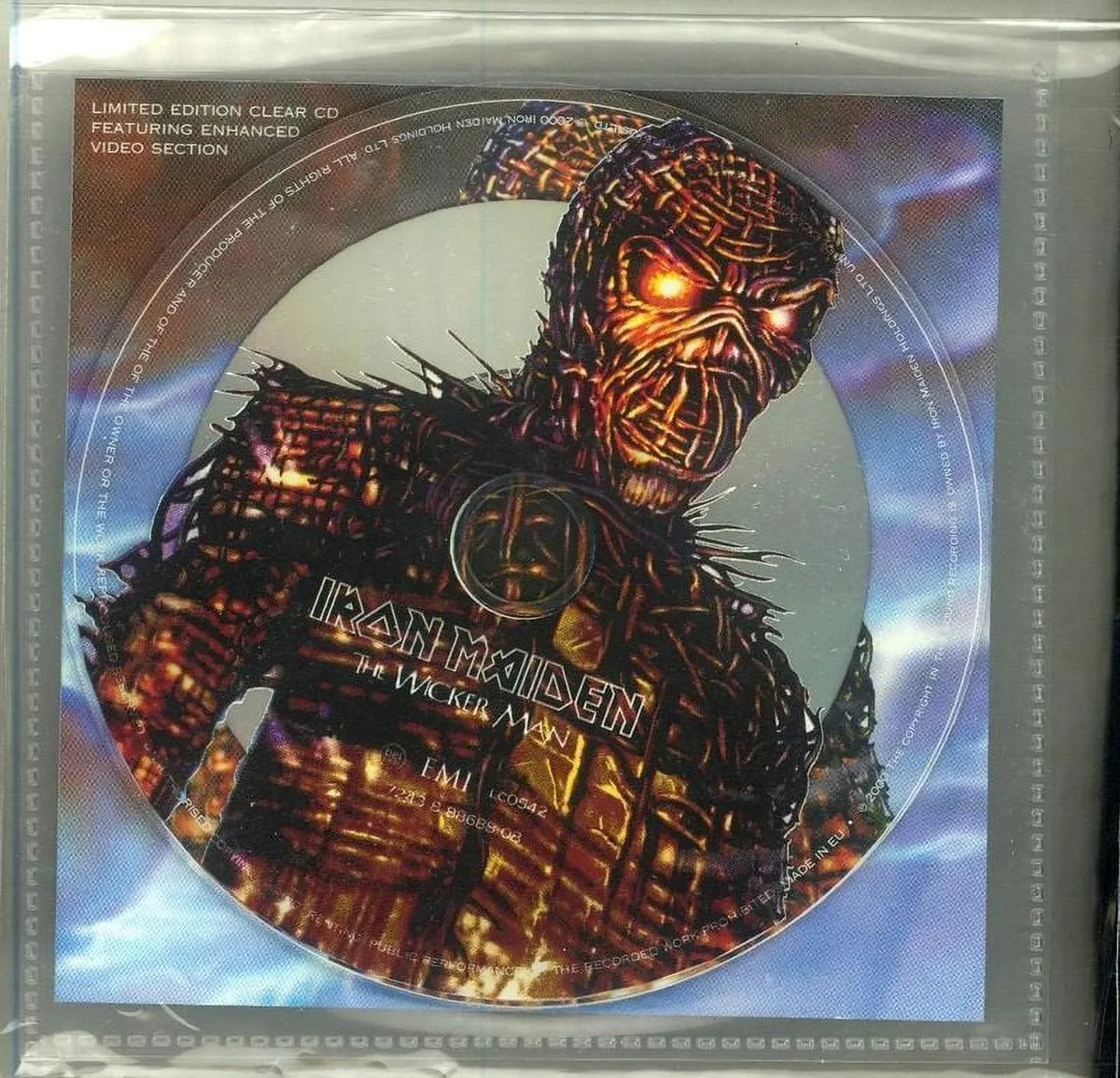 '- Iron Maiden Wicker Single - Man CD The