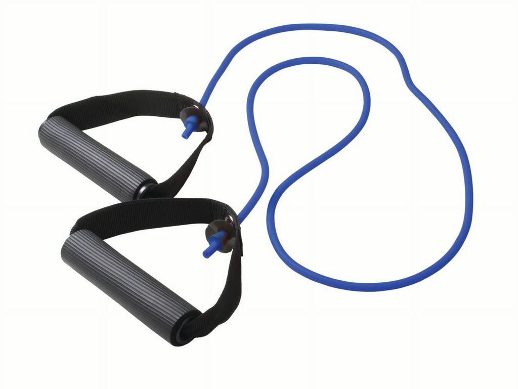 48in. w/ Yellow, Cords Black Band Handles Included (Set) - Tubing Exercise 5 Fitness Resistance Cando -