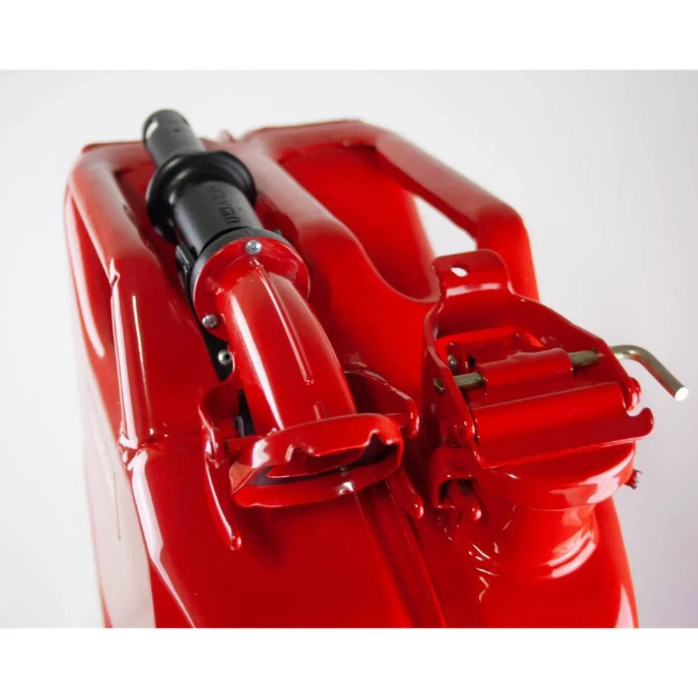 Red NATO Fuel Spout JC0020RVS 20 Liter and Authentic Wavian Can System, USA Jerry