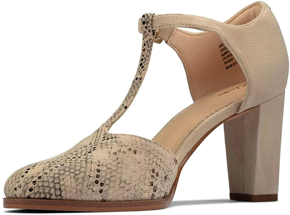 Adult 26156390 6.5 Taupe Women Women CLARKS Combi Snake