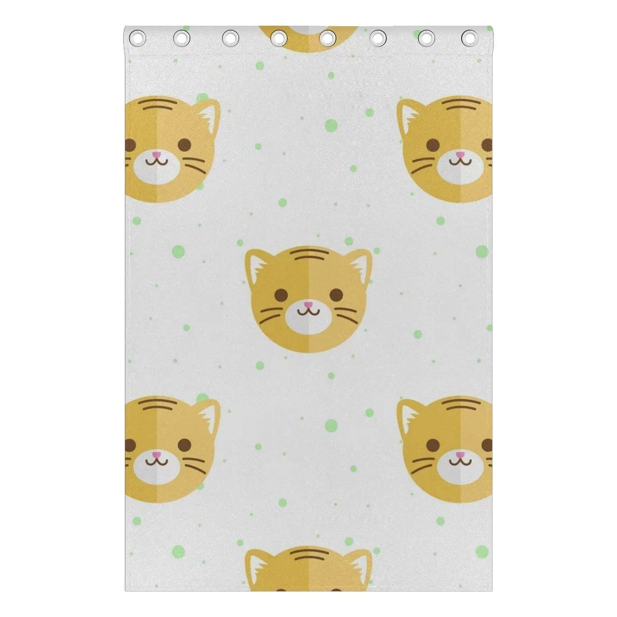 Cartoon Inches) Living Curtains Window Blind Thermal Blackout POPCreation Curtain Darkening Bedroom Heads Pattern Curtain Flat for Panel (52Wx84L Tiger Room,2
