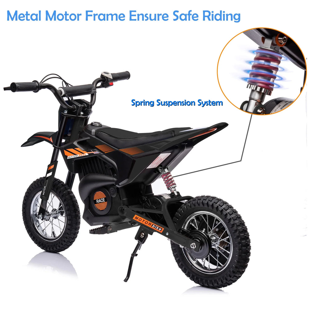Years Child Toy JoyWheels 13mph, 24V Dirt Motor Bike, Motorcycle Ages Bike, Boys Black Electric +, 13
