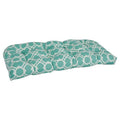 Polyester x in. U-Shaped Elipse & Bench Tufted Settee 42 19 Needles Patterned Pool Spun Blazing Cushion,