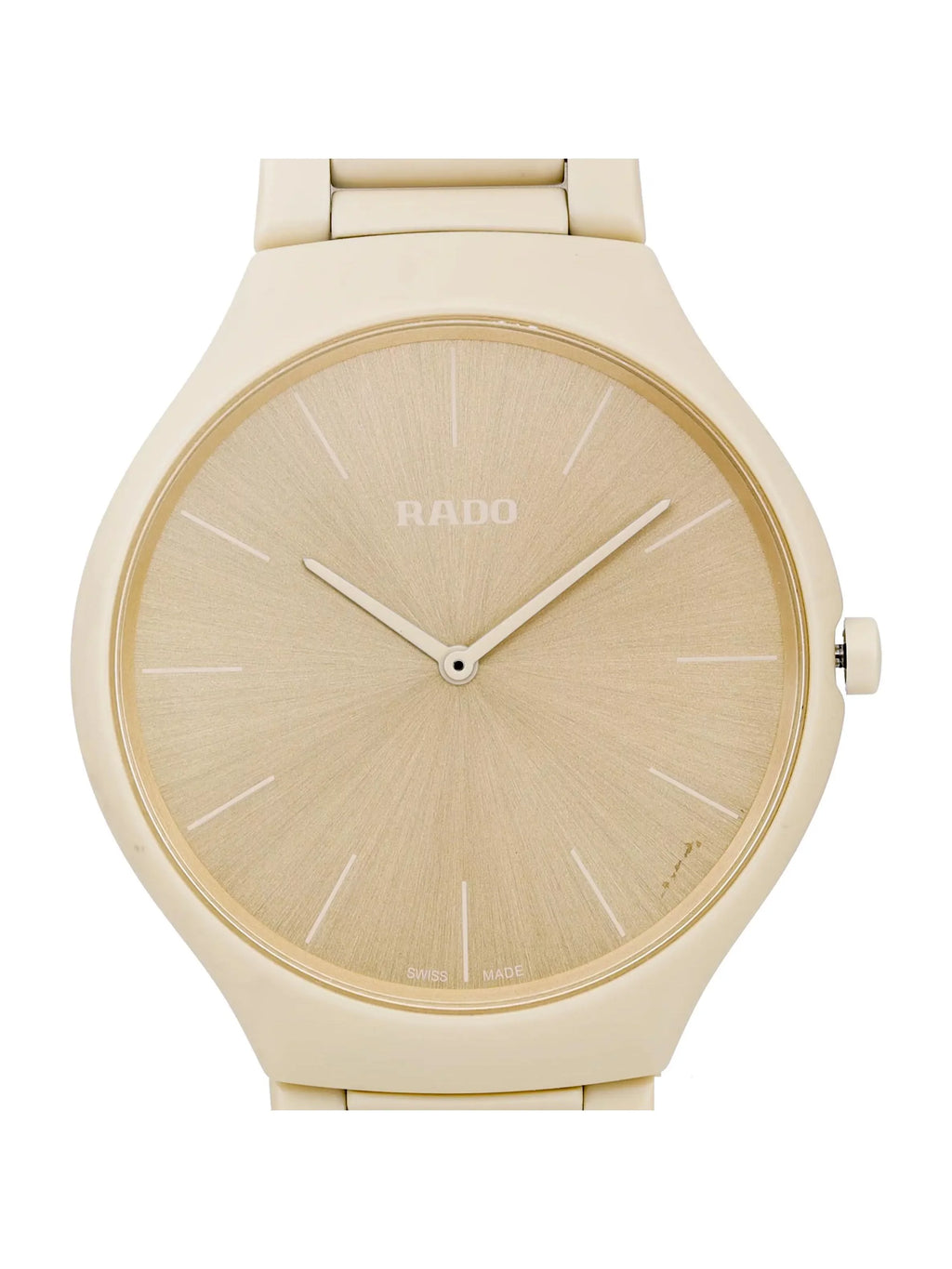 R27090602 Couleurs Watch 39mm Thinline Cream True Dial Ceramic Les Quartz Rado