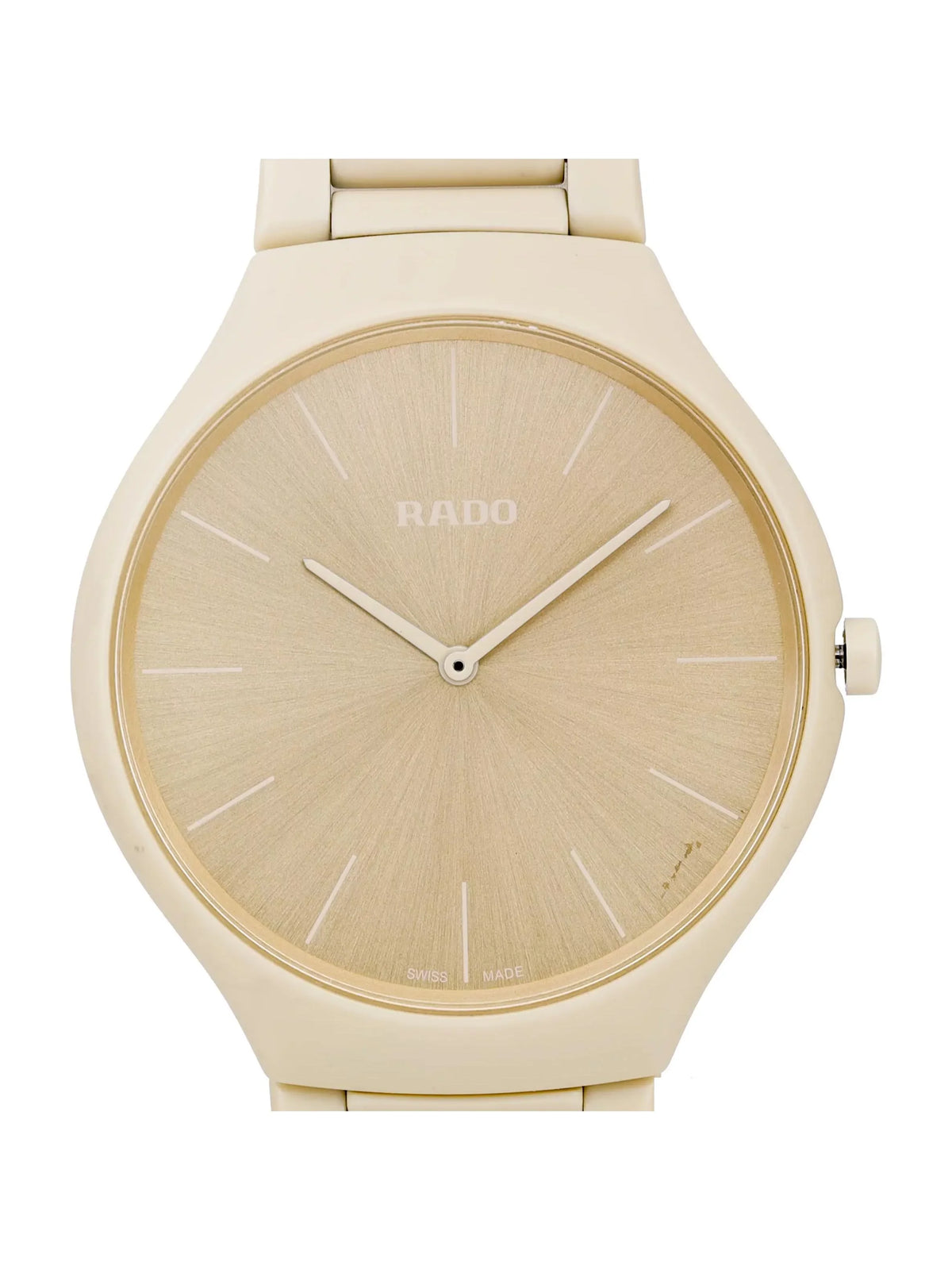 R27090602 Couleurs Watch 39mm Thinline Cream True Dial Ceramic Les Quartz Rado
