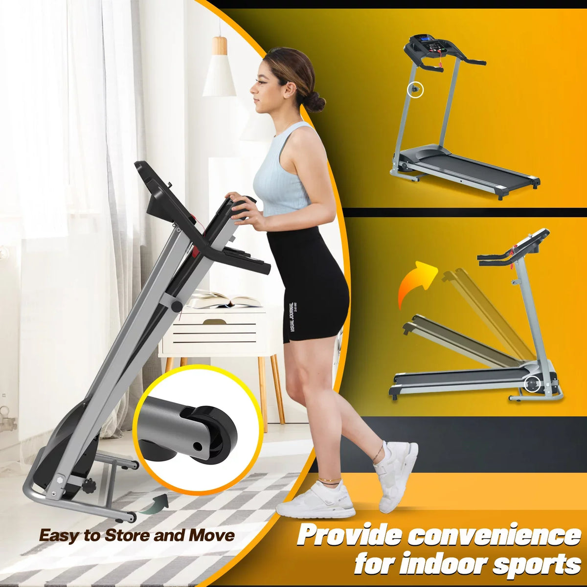 Folding for Gym Perfect Small FYC for and Ideal Home Treadmill Apartments Use