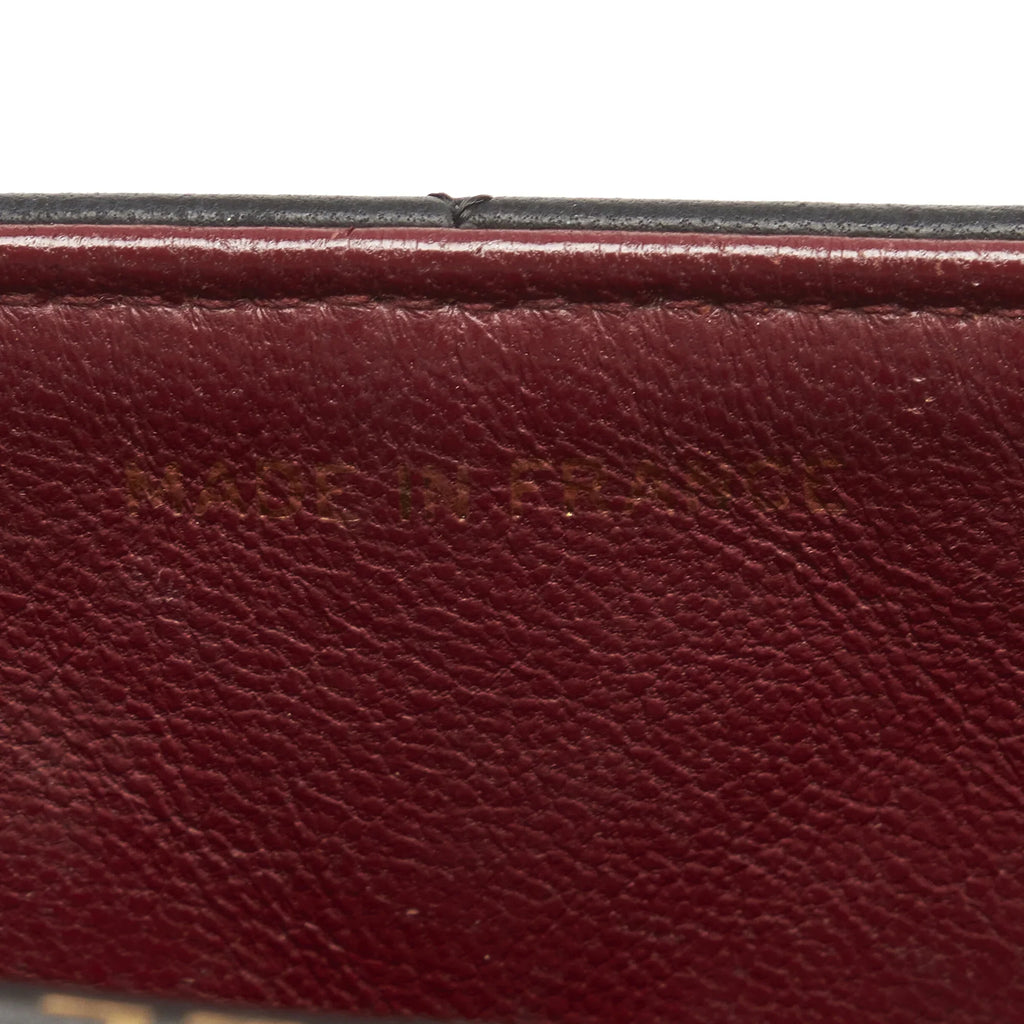 Leather Black Pre-Owned Crossbody Unisex Bag Flap Authenticated Small Lambskin (Good) Diana