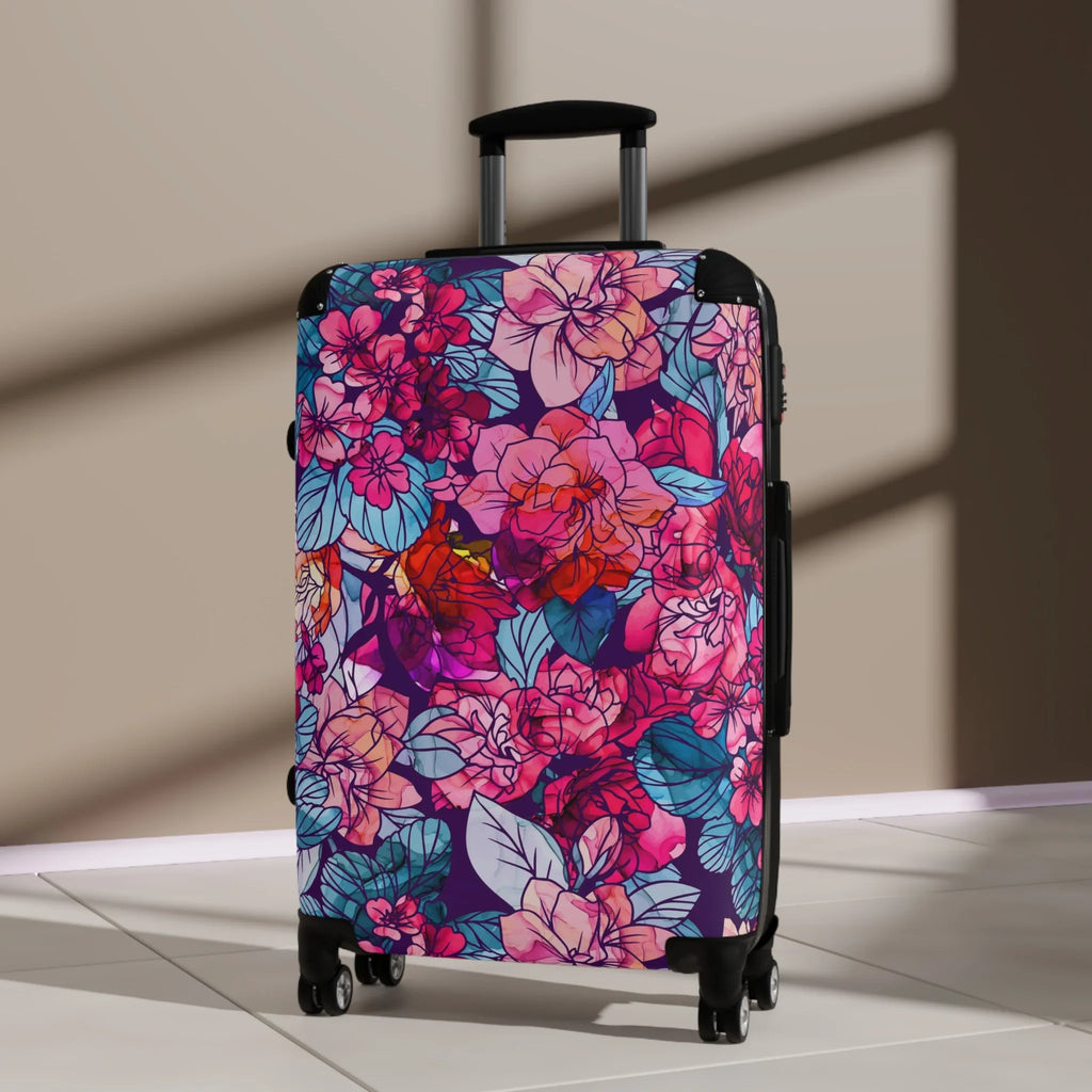 | Navy, Suitcase Hardshell | | Red, Bloomwave White Floral Pink,