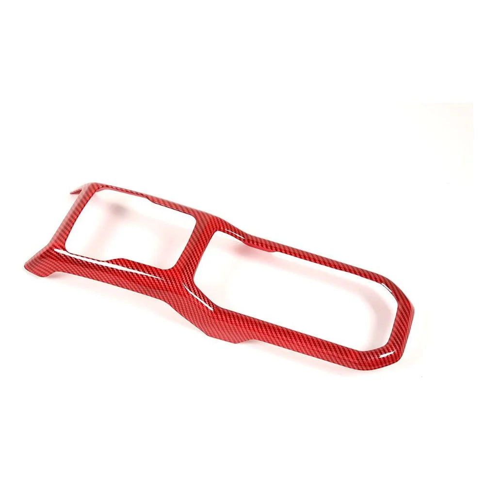 Jeep Panel Cup Gear For Trim Shift Teledu Wrangler Cover Red Parts Holder Carbon