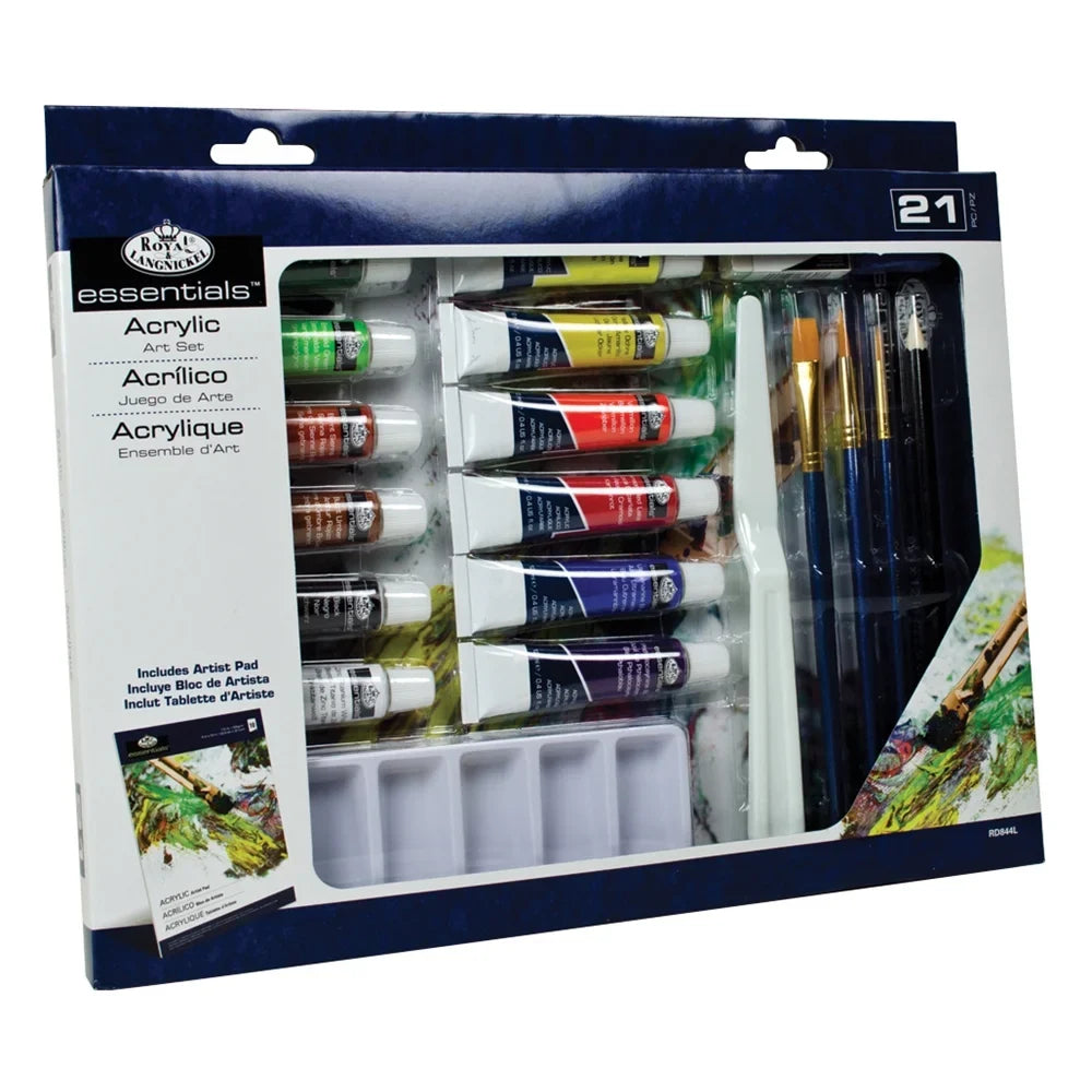 & Royal Painting Acrylic Piece Box Langnickel Essentials Set 21