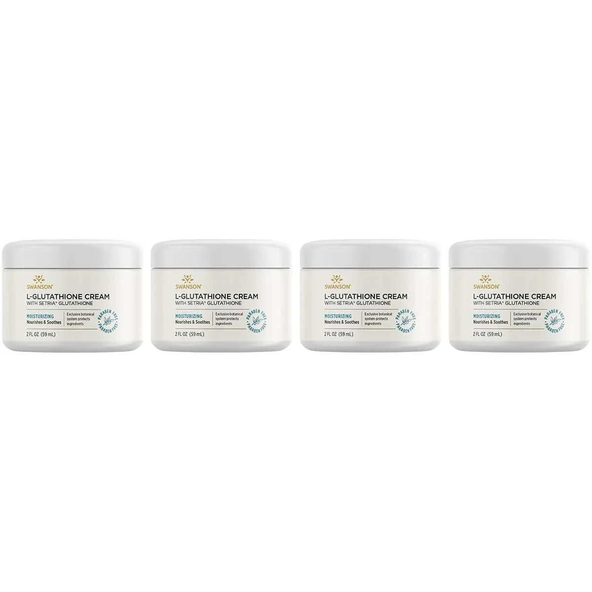 with 2 Cream oz 4 L-Glutathione Cream Swanson Glutathione Pack Setria fl