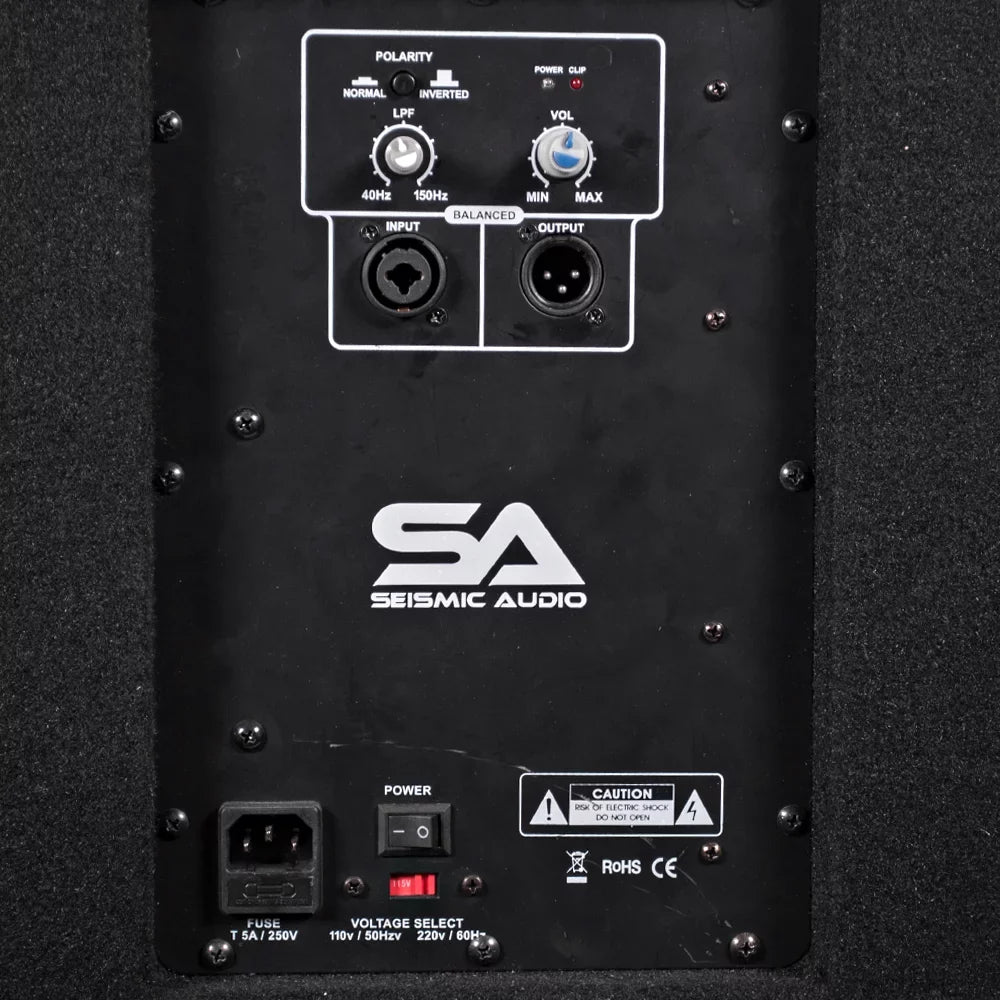 Speaker Seismic Band Really-Mini-Tremor DJ Pro Powered Audio New Audio PA 10" Audio 500W PRO - Cabinet Subwoofer