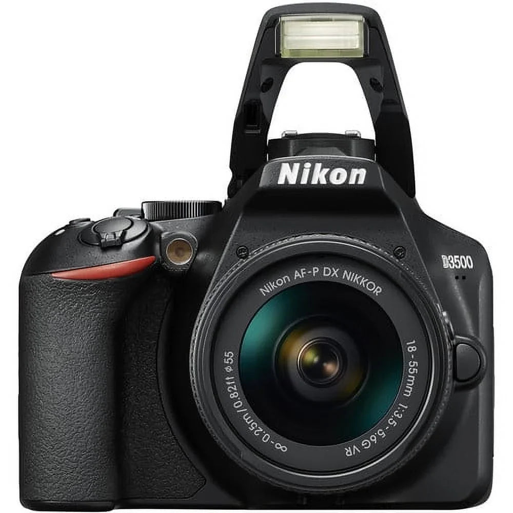 24.2MP Camera D3500 - 12PC DSLR Bundle Nikon 1590 VR Lens 18-55mm Accessory with
