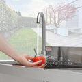47.2x19.7x37.4 in Steel BENTISM w/Workbench Single Bowl Utility Sink Stainless