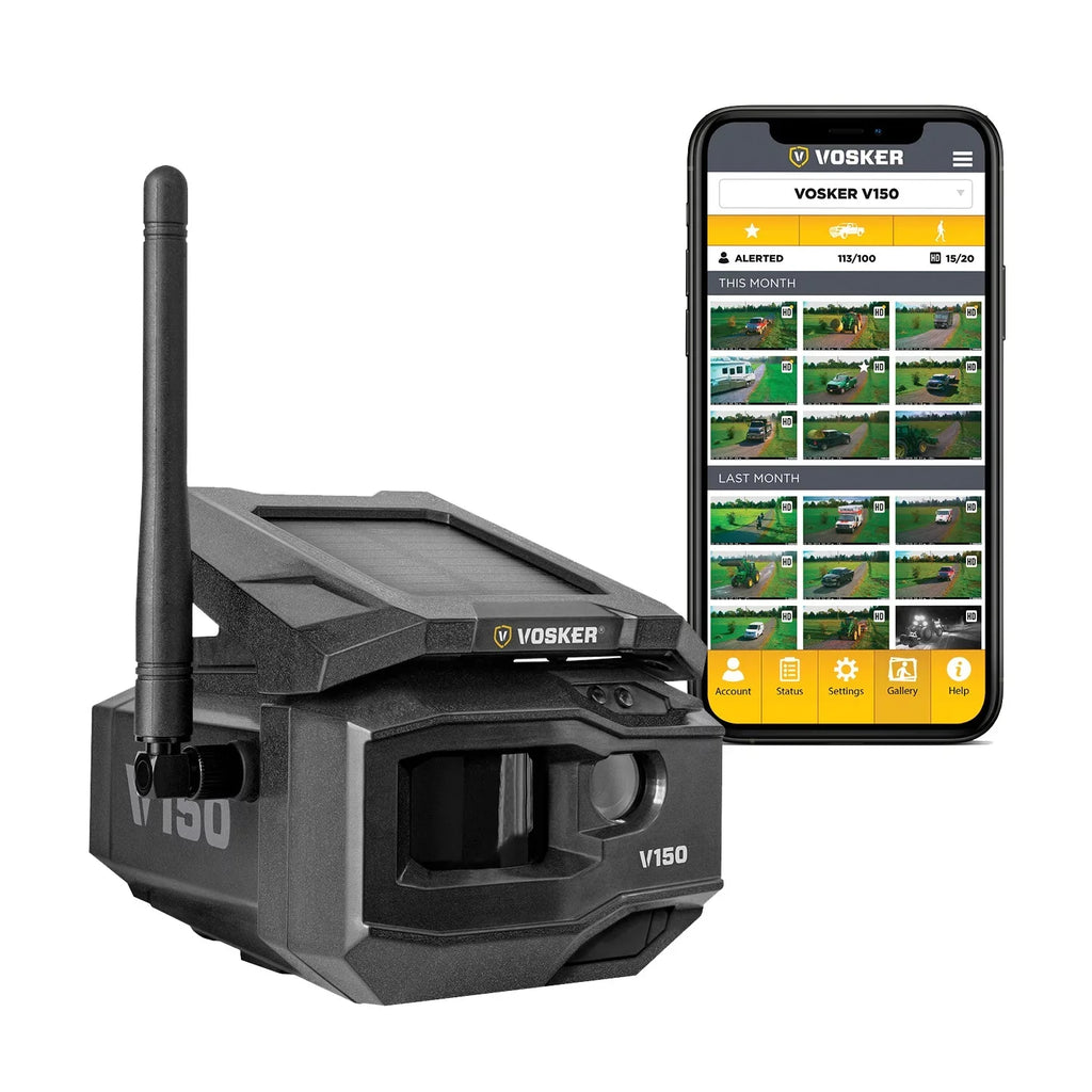 Cellular Outdoor (US Solar-Powered Nation LTE Security Wide V150 VOSKER 1202 Camera Network)