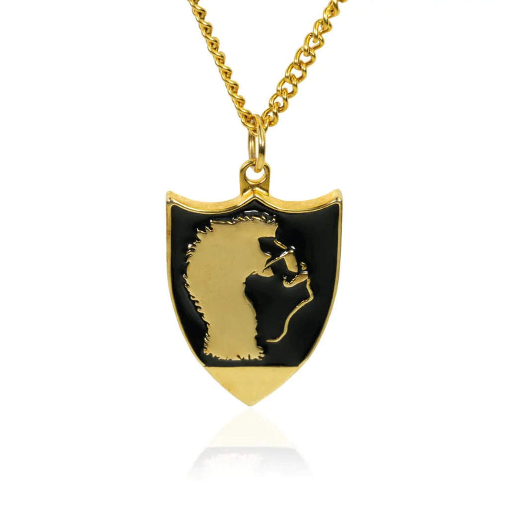 '- - Steel Chain Pouch Stainless Necklace Mullet - 316L - - 18K Infused Plating Gold Shotgun Included Gold and Choty