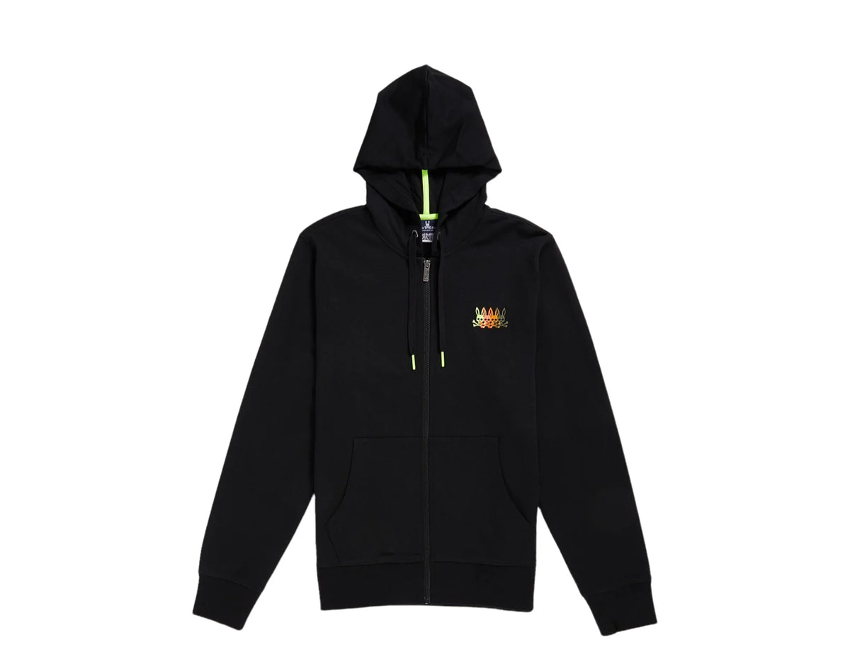 Bunny Men's Full Cortlandt HoodieBlackM Psycho BunnyPsycho Zip
