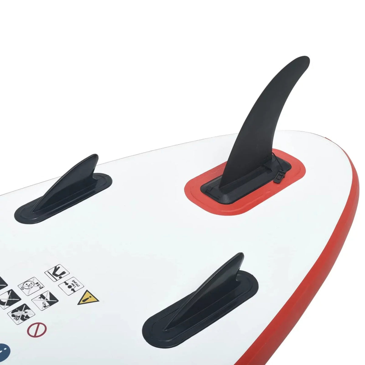 Inflatable Walmeck Paddleboard White and Red Set