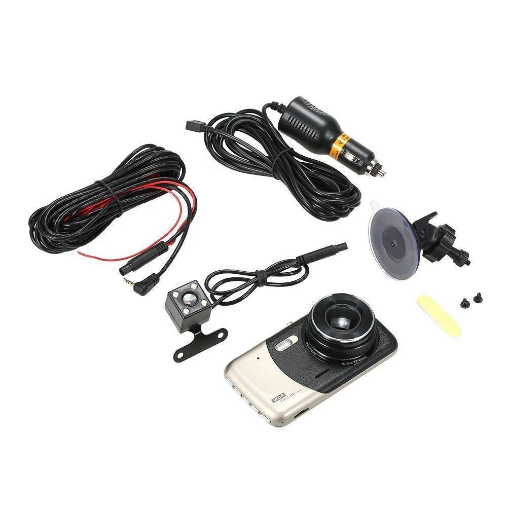 Cam Full Dash Front Angle and Backup with Dash Cam Vision Dual Night Camera Wide Mabozo Rear,Driving Camera Recorder HD 170° Dashboard