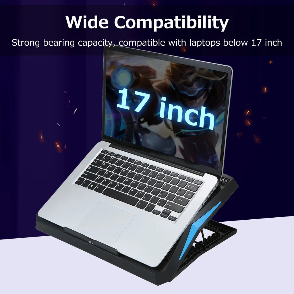 Viewing Low Stand, Cooler Noise Andoer Dissipation Efficient Fans Angle and Laptop for Comfortable 6 Heat
