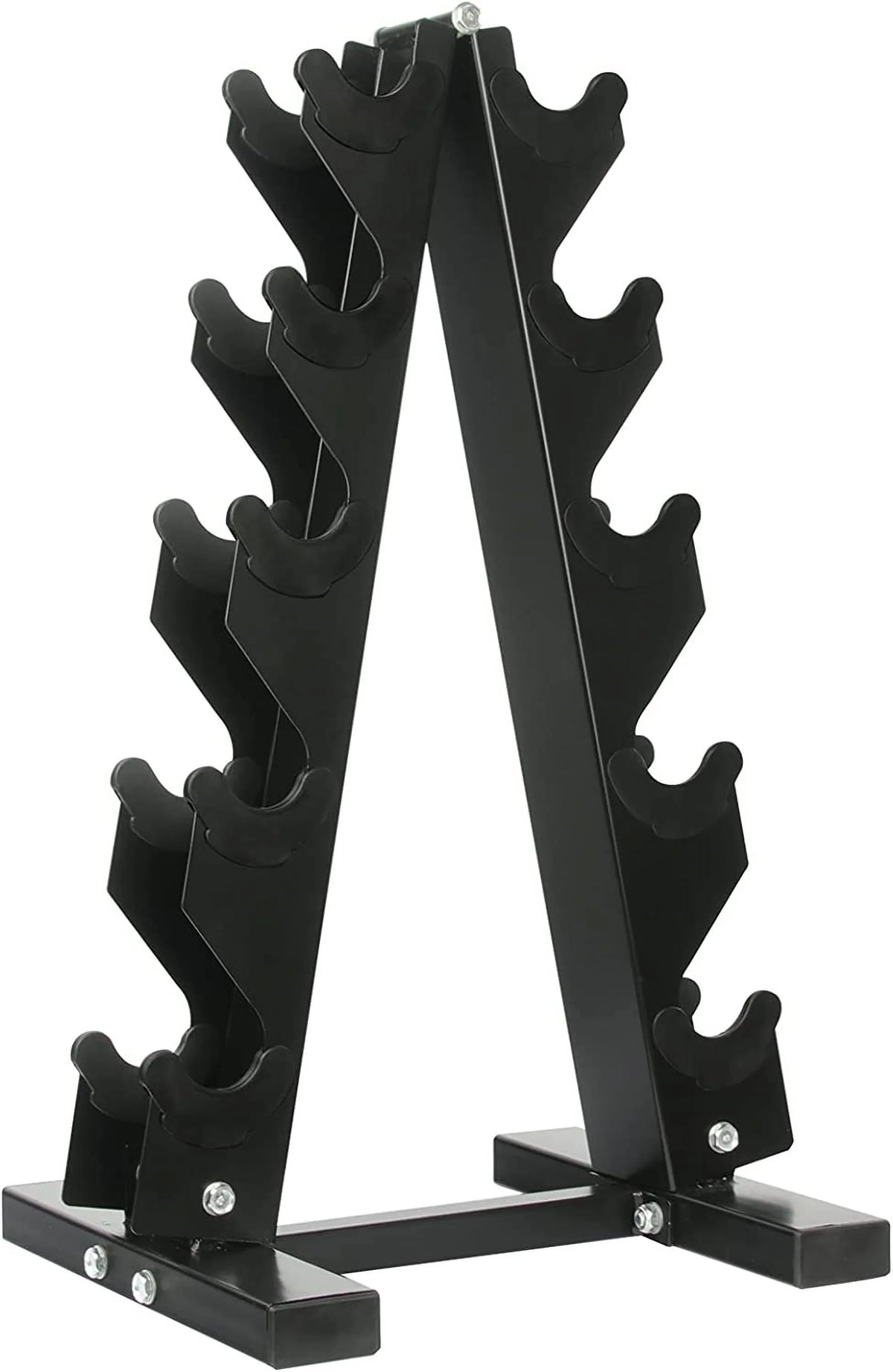 Dumbbells 150 Hex Dumbbell Coated Rack Pound Set with Rubber and