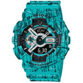 G-Shock Designer One Pattern Slash Size Watch - Turquoise GA-110 /