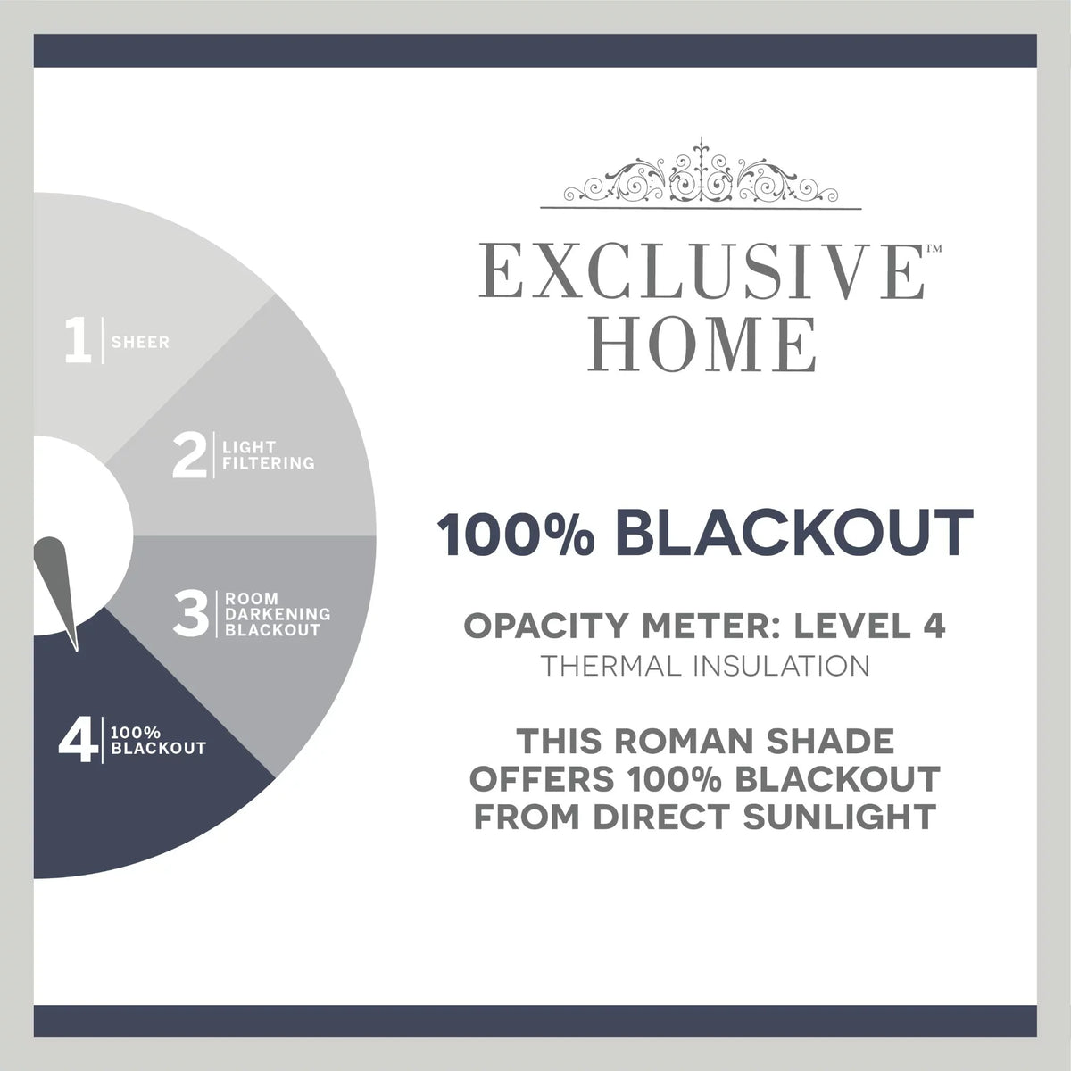 Shade, 34"x64", Blackout Home Roman Exclusive Marseilles 100% Silver Damask