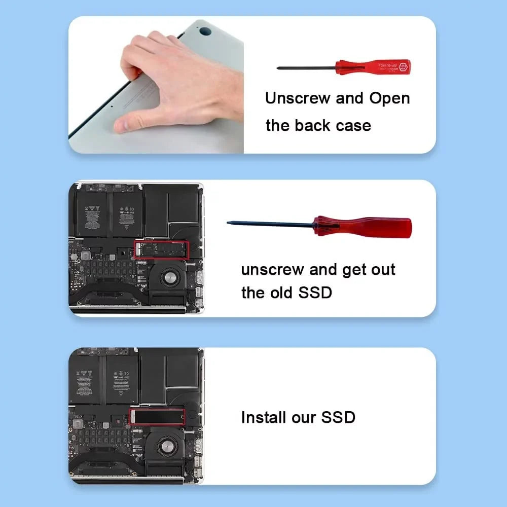 PCIe for Drive Storage Air/Pro/iMac Your State SSD for Internal KINGDATA Upgrade Performance and 512GB Capacity High-Speed NVMe Solid MacBook, MacBook Boost