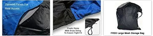 Weatherproof Weather from - Jet - Rain Trailer STS Contour Protect Color Straps Ski for Storage & All 900 Bag - Custom Includes Trailerable Cover - Blue/Black & Fit Kawasaki Sun! 2001-2002