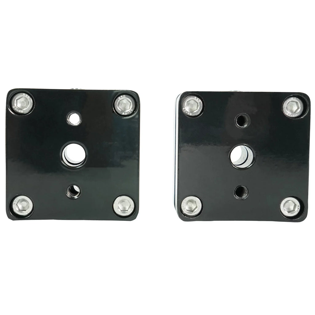 Rockville Speaker Mount 360° Black Swivel 2) Pods Surface Aluminum 5.25" MAC525B