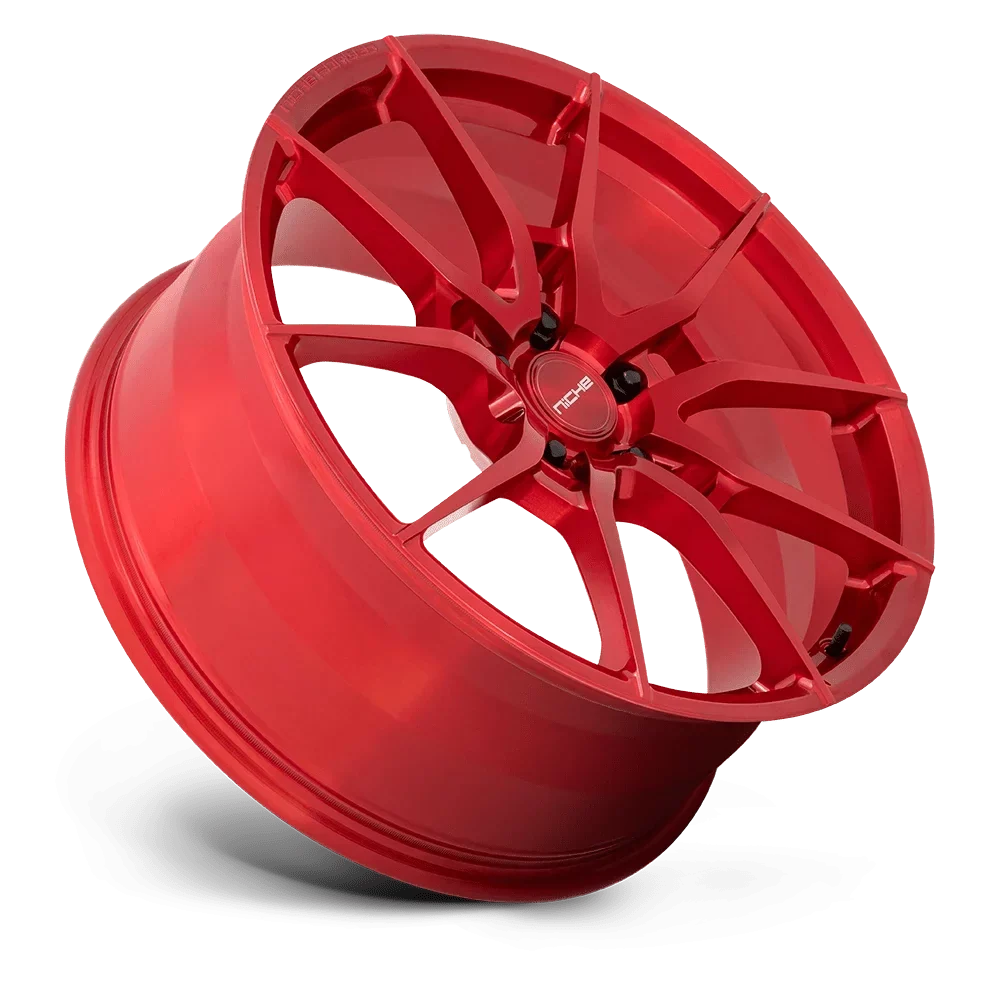 T113200013+25 Rim M113 Forged Niche Mono Monoblock 25MM, 20X10 5X120 RED