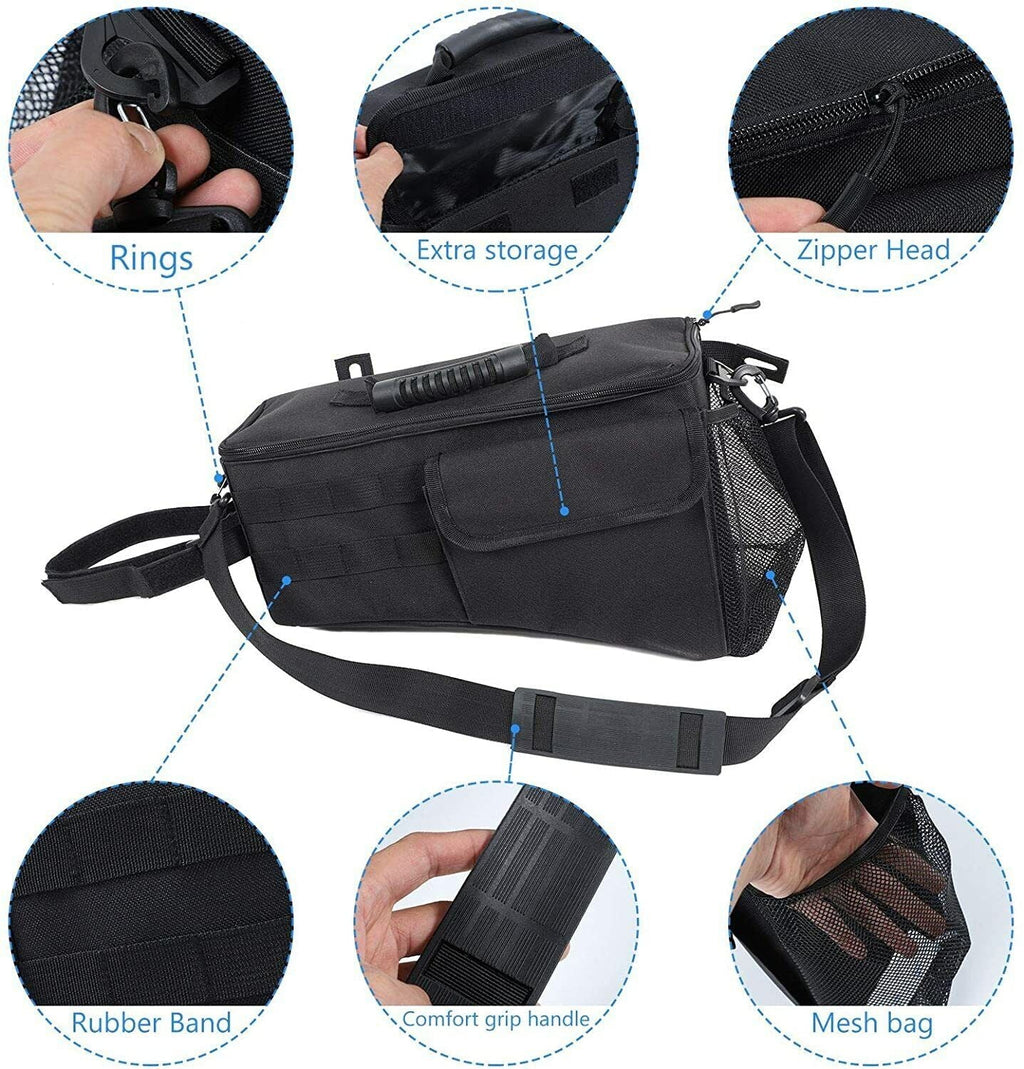 Side Trunk Teledu Bag Rear Black Storage Organizer Pockets