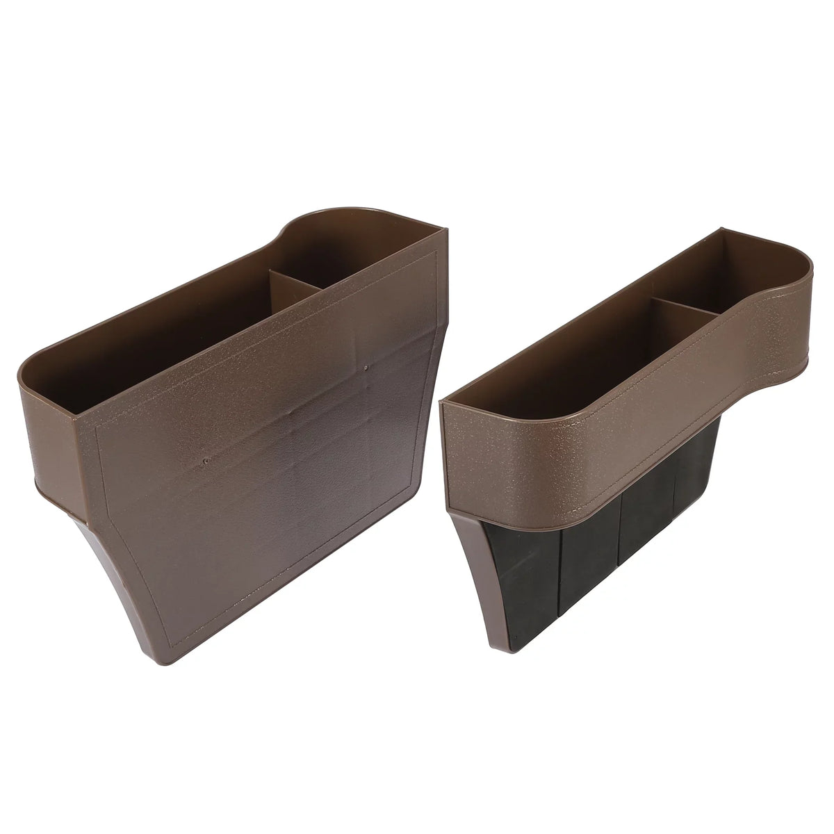 Holders Gap Multifunctional Pair Unique Bargains Car Box Plastic Console Filler Brown Storage Coin Organizer Seat