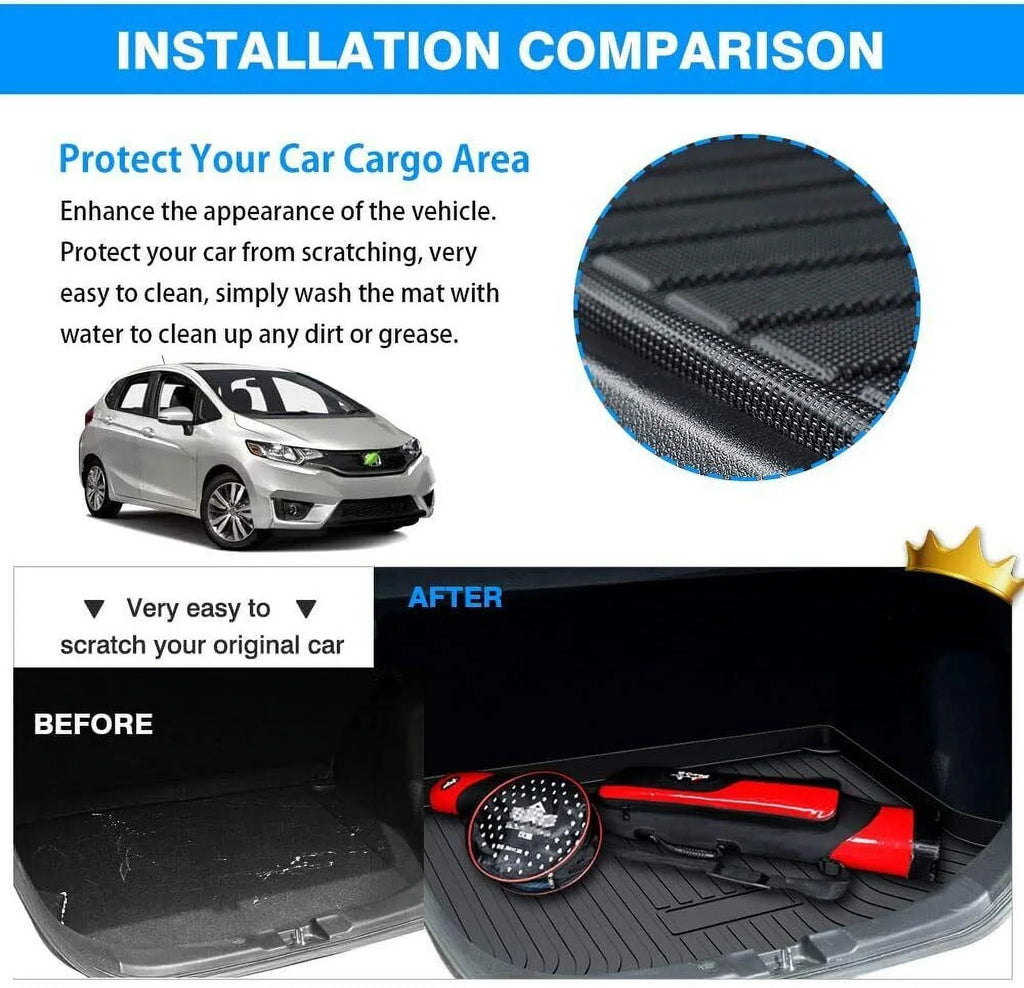 Carpet Rear 2006-2012 RAV4 for Liner to Install Easy Trunk Mat Car Cargo