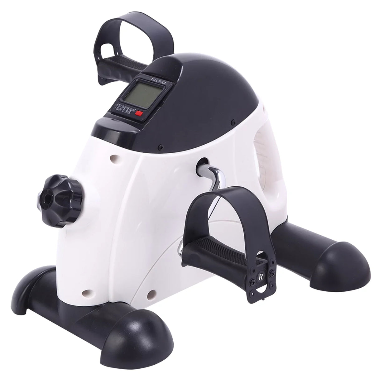 & and Use Exercise Home Mini White Bike Feet Trainer Hands Portable Black