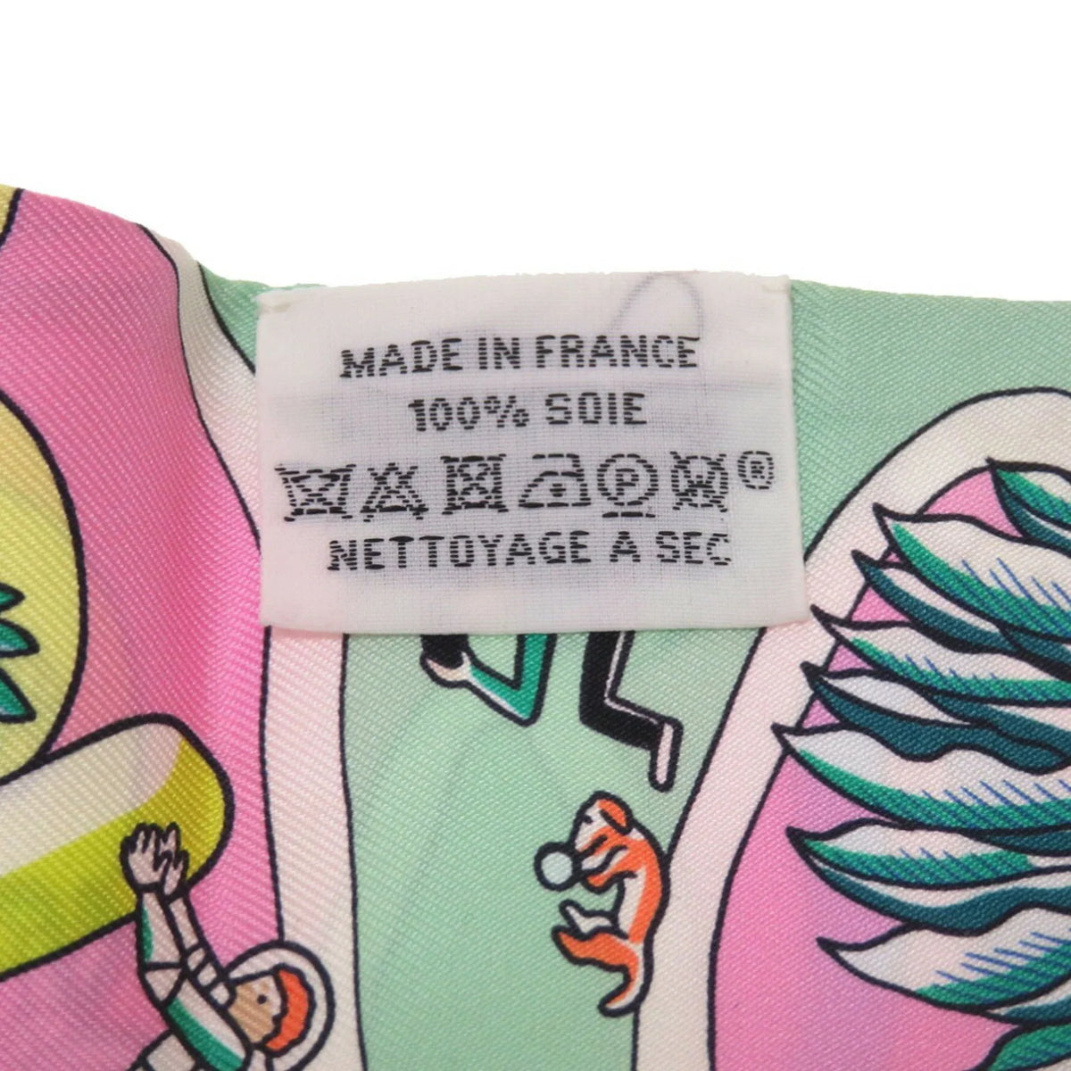 Rose (Fair) Exposition Pre-Owned Scarf Universelle Hermes Twilly Silk
