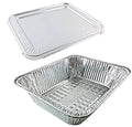 Pan Steam TruFit Half-Size Aluminum of 100) Table Extra-Deep (Pack Foil Comb w/Lid Handi-Foil