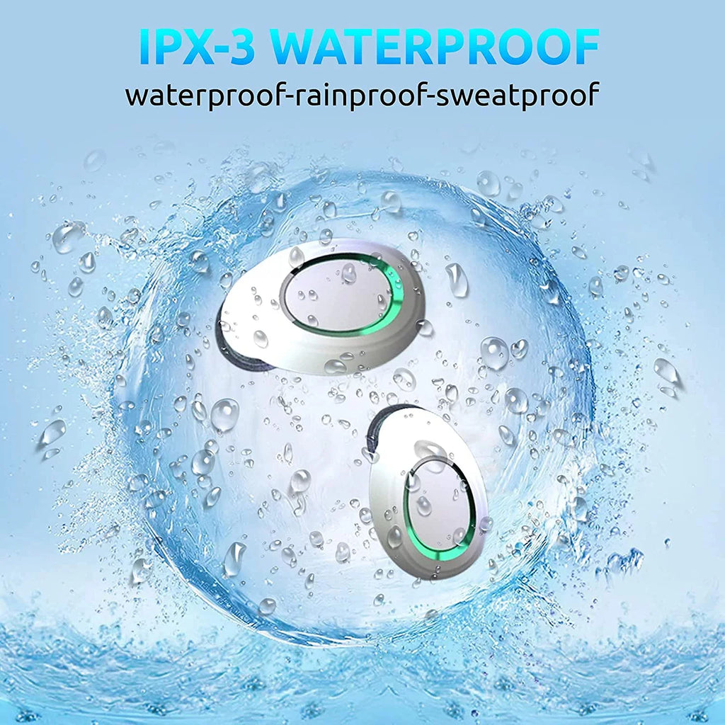BlueTooth / IPX3 V5.1 / Sweatproof Note Mic Noise (White) Touch PRO Waterproof Compatible Galaxy with Reduction 10/Plus/Lite/+/5G/Note10 Wireless with Earbuds
