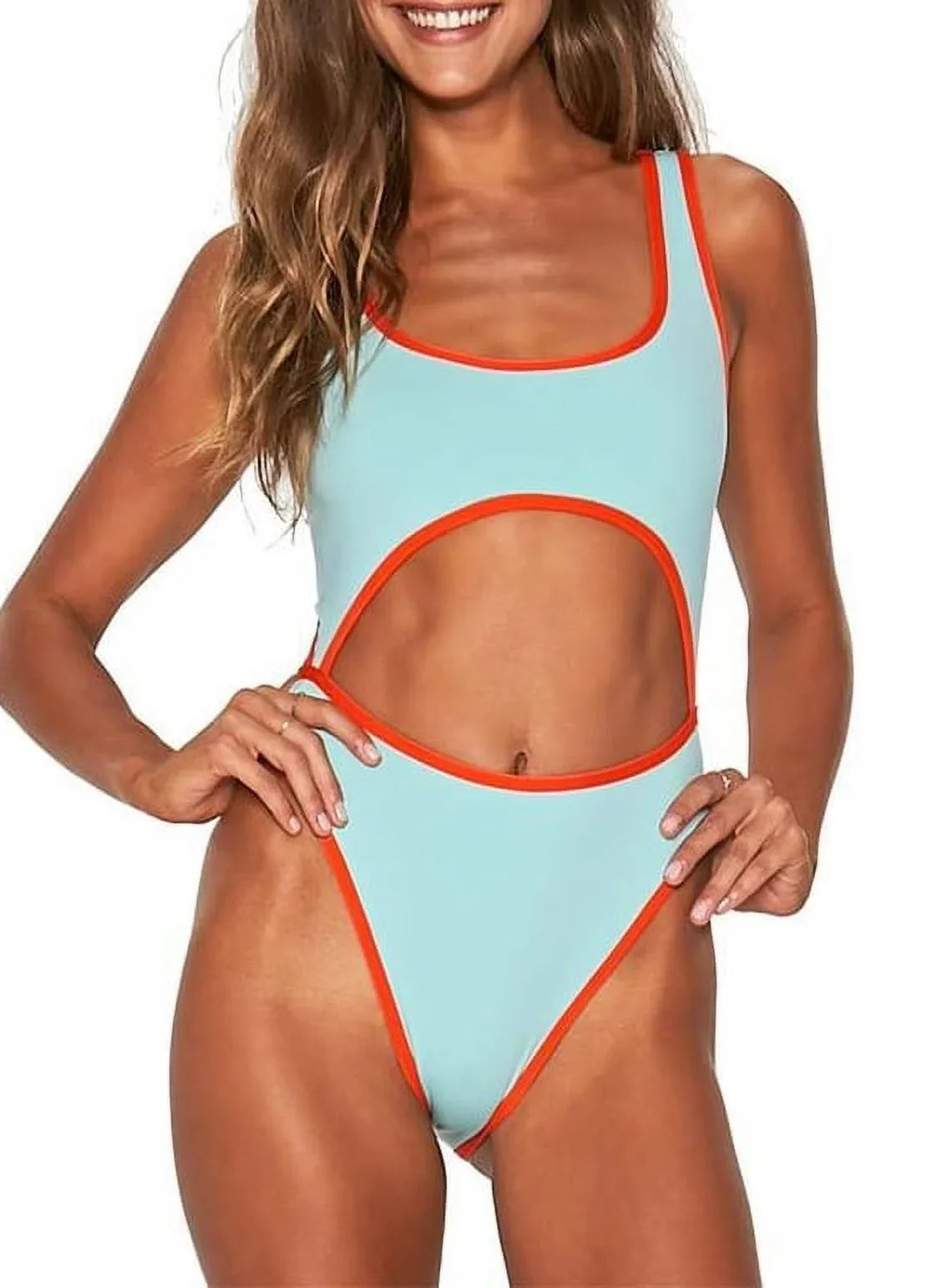 Cut L*Space LIGHT Kira One Out 12 Swimsuit, Piece TURQUOISE US
