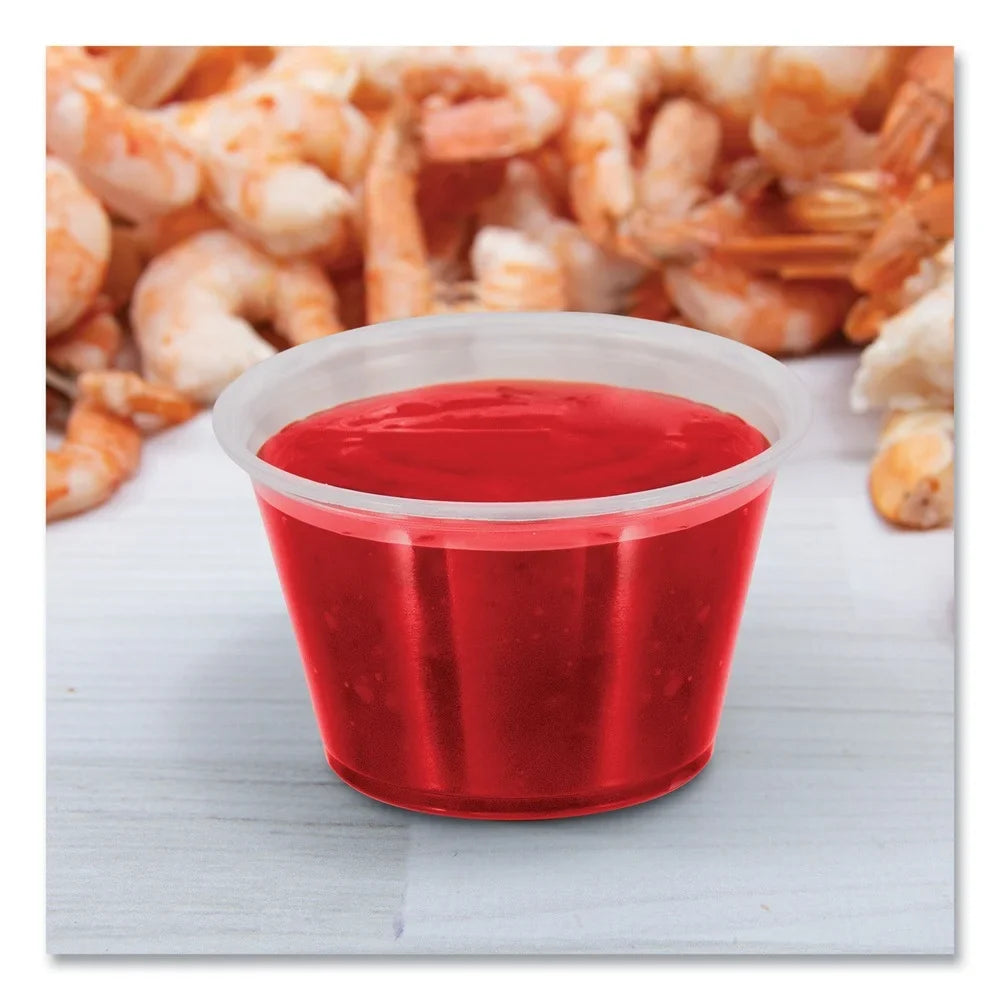 Clear Conex 4 Polypropylene Containers Complements - Dart (2500/Carton)] Portion oz. 400PC