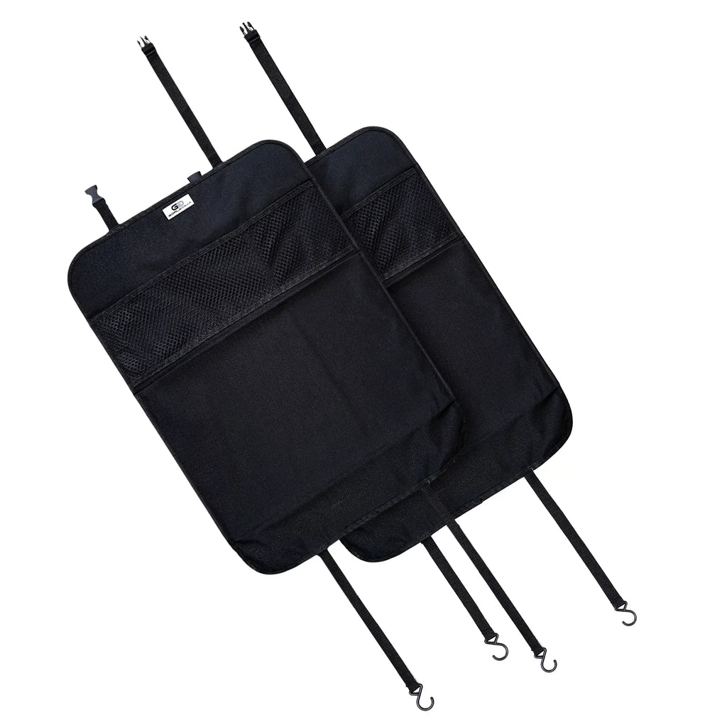 Mats Gear SUV Pack Seat Organizer Gorla Kicking Protection Seat Vans Baby Protector Heavy Black 2 Trucks Seat Car Duty in Toddler Auto Bungee Hooks Back Kids Upgraded Fit Booster Kick from Universal
