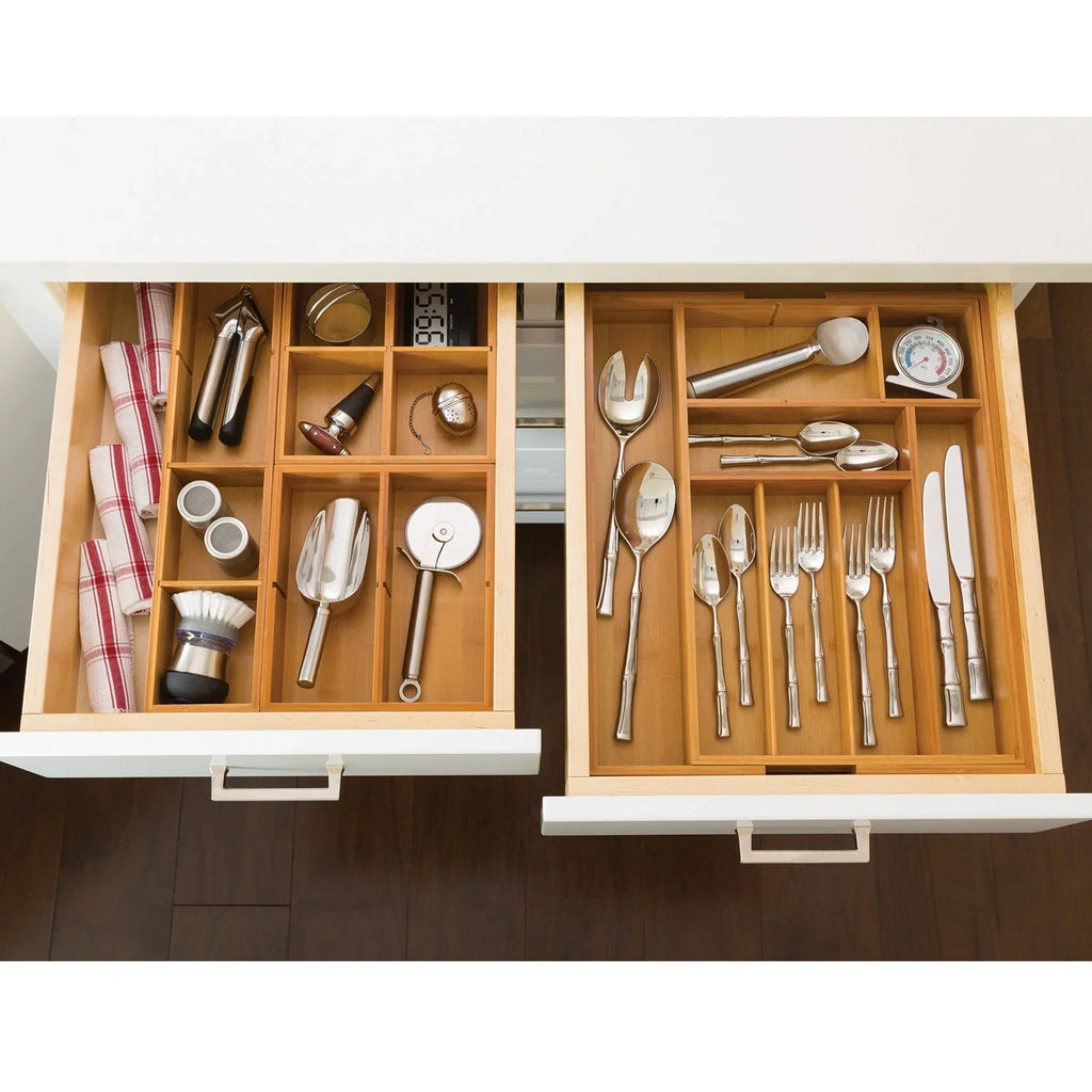 Drawer Expandable Set Classics Organizer 4-Piece Bamboo