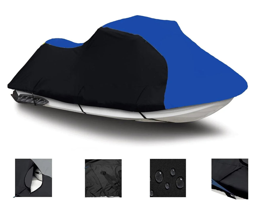 BLACK JET 600D for 2 Wave Compatible 2000 1999 / HEAVY-DUTY, BLUE Runner GP760 Seater PWC Cover SKI 1997 1998 Yamaha