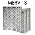 Size 14x25x2 Air Pleated 6PK MERV | Actual 13.75x24.75x1.75 Filter - 13