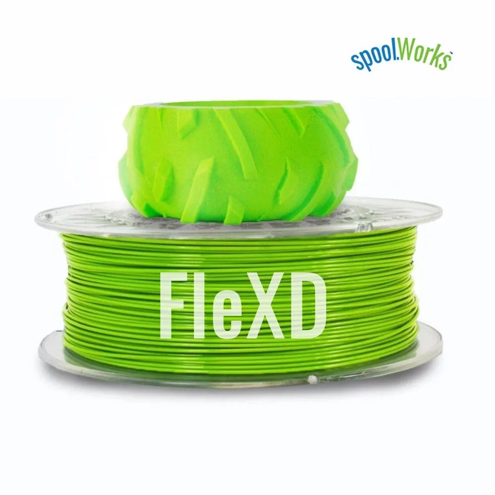 Genuine Filament E3D FleXD Green16 TPU - 500g, Monster spoolWorks 2.85mm, Semi-flexible