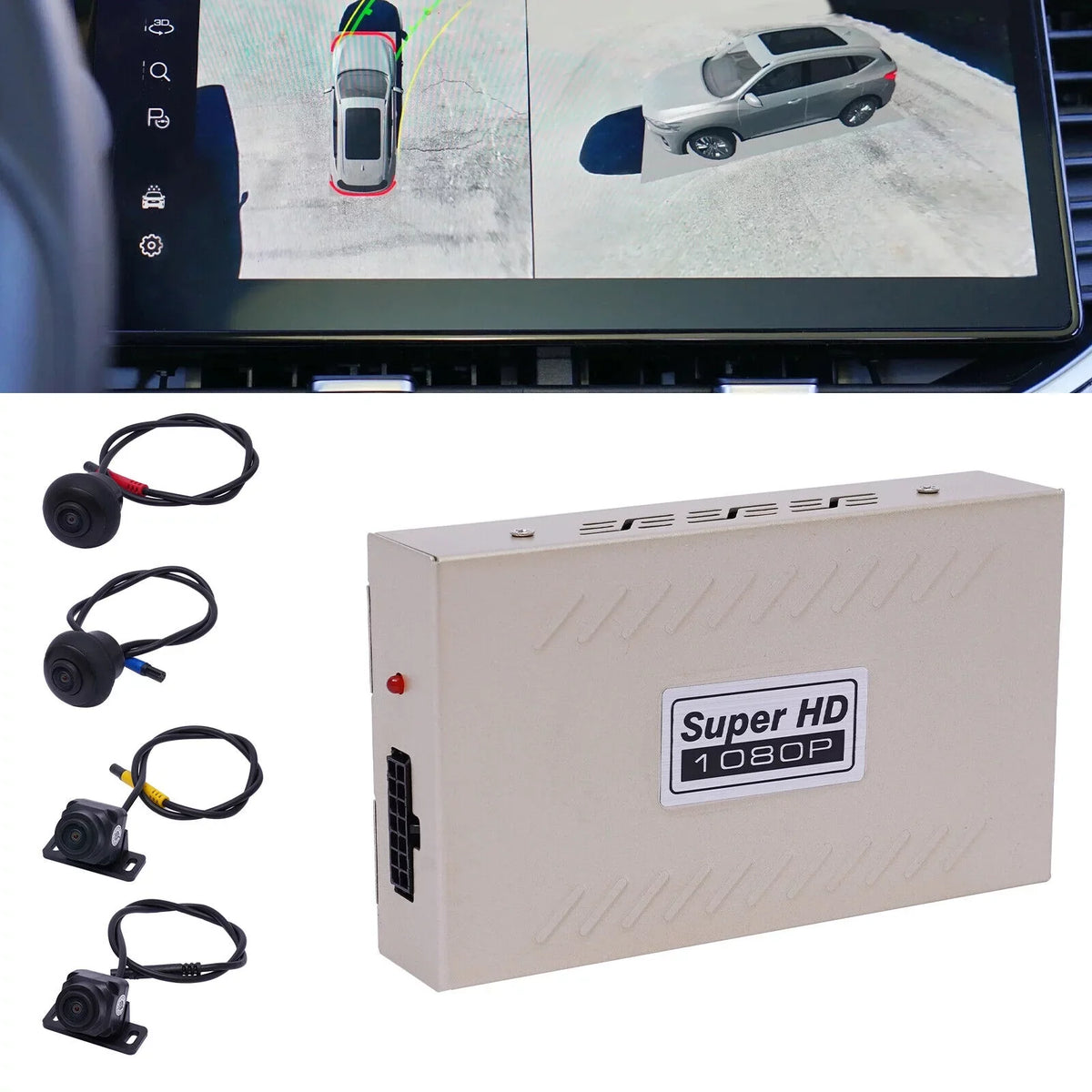 DVR Camera Recorder Image 360° Video CMOS Cam Sensor FETCOI Car Lens Dash Rear