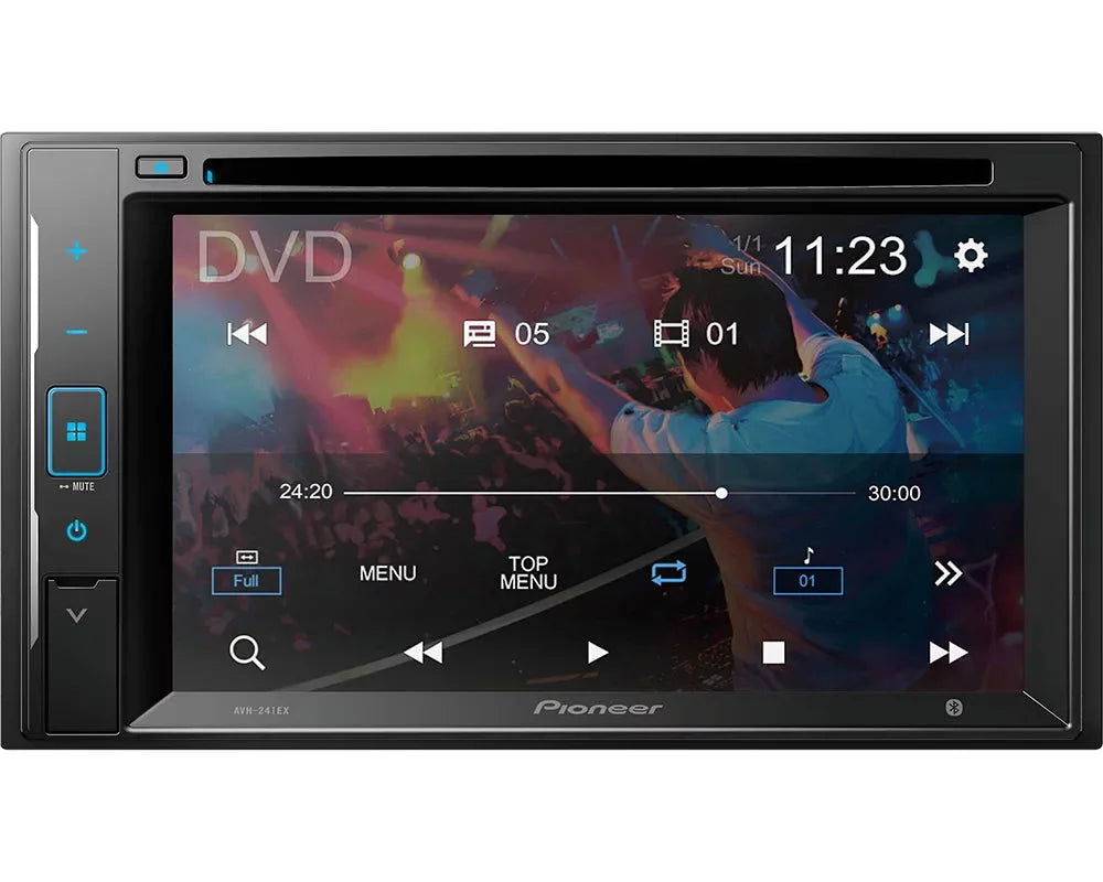 Receiver + Plate Pioneer Backup DMH-241EX Camera Media Touchscreen Bluetooth DMH-241EX Plate + Bluetooth with Digital Digital with License Media License CameraPioneer Touchscreen Receiver Backup