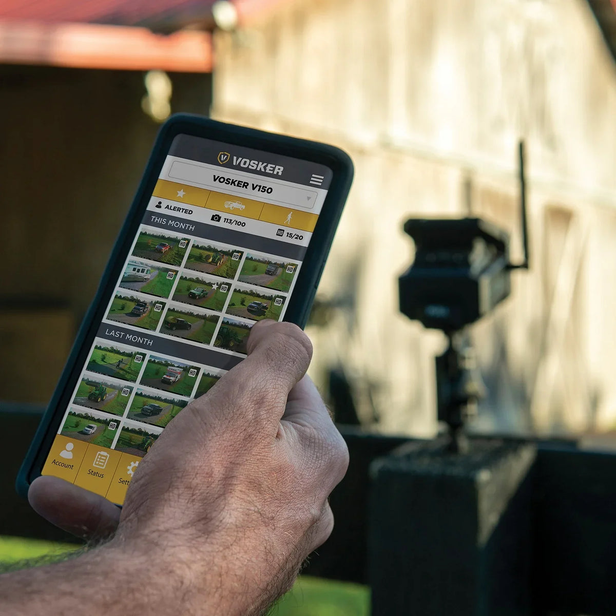 Cellular Outdoor (US Solar-Powered Nation LTE Security Wide V150 VOSKER 1202 Camera Network)
